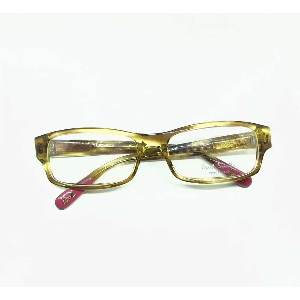 Paul Smith Women's Amber Yellow Tortoise Eyeglasses Frames (New, 100% Authentic)